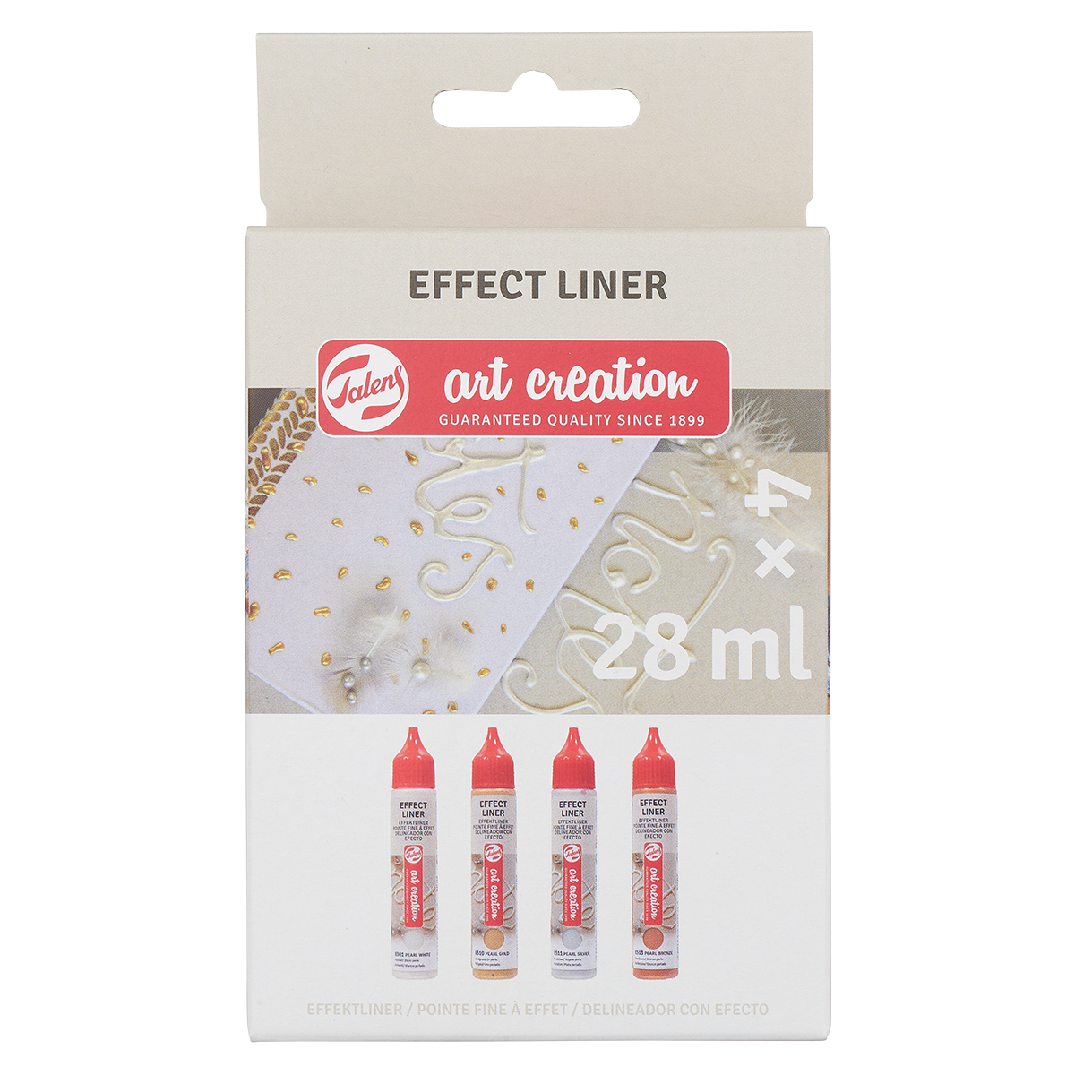 Effect Liner Set 4 x 28 ml Standard Pearl in the group Hobby & Creativity / Create / Hobby Paint at Pen Store (127517)