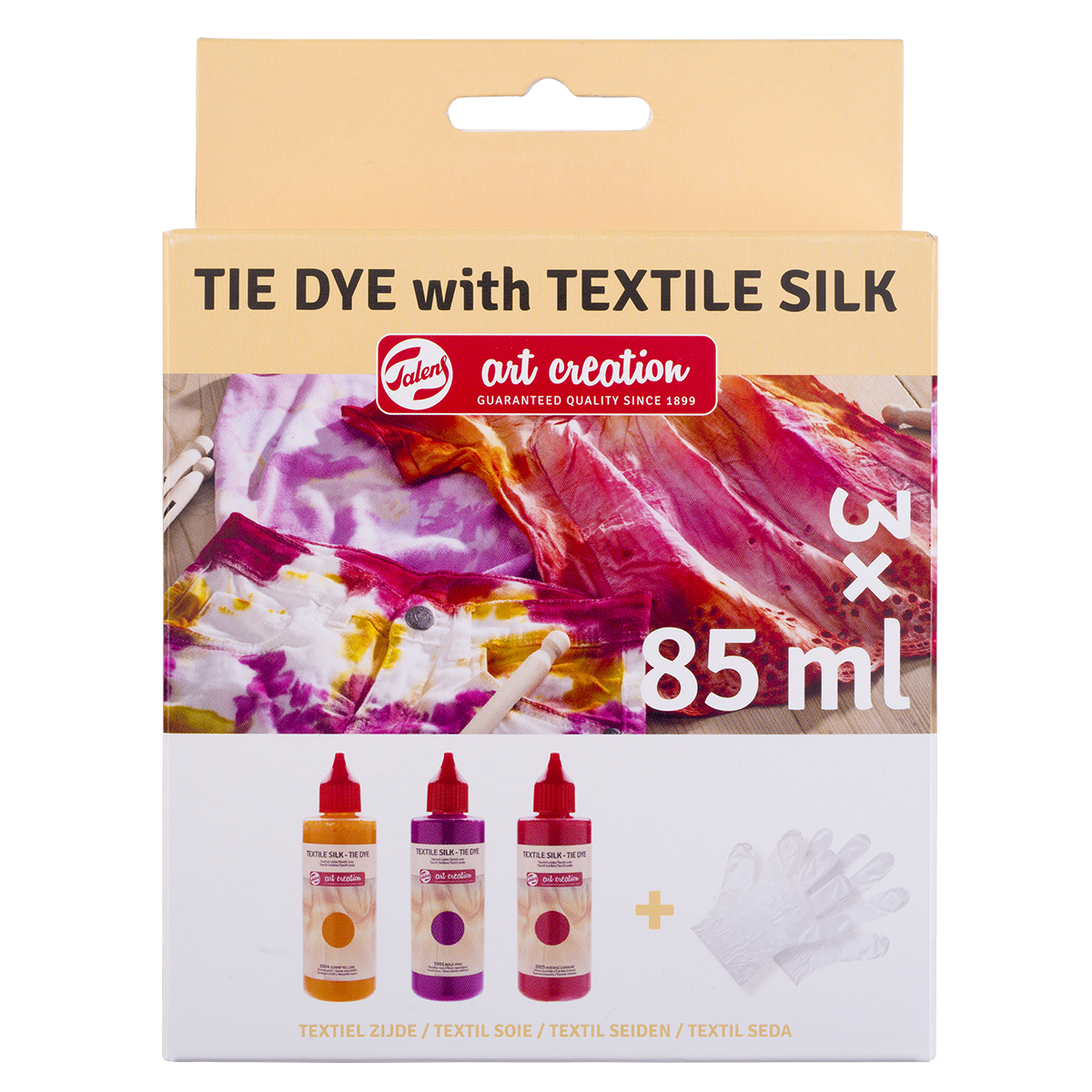 Tie Dye Set 3 x 85 ml Pink in the group Hobby & Creativity / Create / Crafts & Textiles at Pen Store (127713)