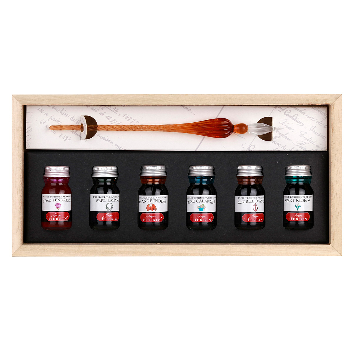 Calligraphy Set with Glass Pen & Ink in the group Hobby & Creativity / Calligraphy / Calligaphy Pens at Pen Store (127723)