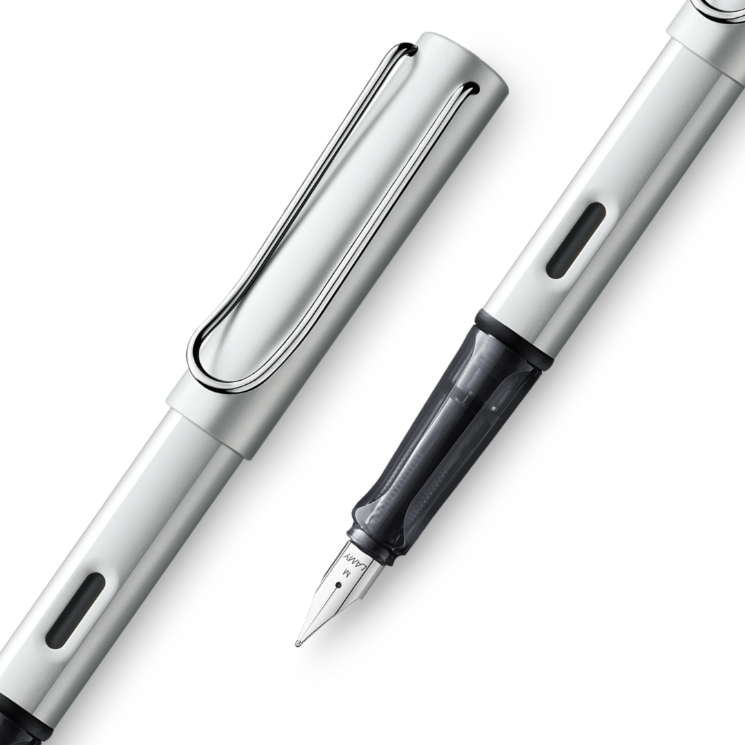 AL-star Fountain pen Whitesilver in the group Pens / Fine Writing / Fountain Pens at Pen Store (127746_r)