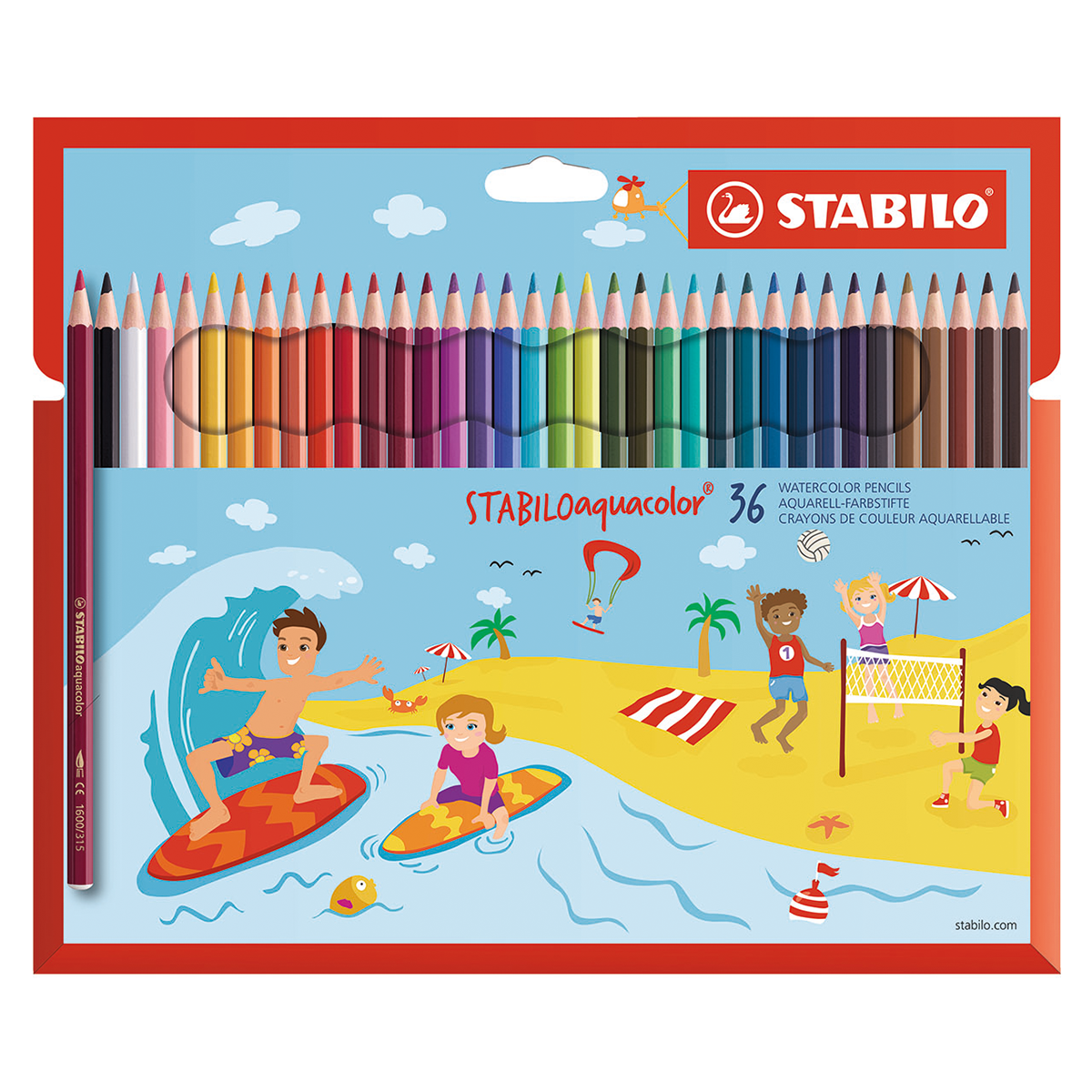 Aquacolor Watercolour Pencils 36 pcs in the group Kids / Kids' Pens / Coloring Pencils for Kids at Pen Store (127800)