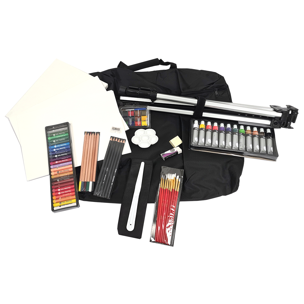 Complete Art Set with Easel 115 pieces in the group Pens / Artist Pens / Colored Pencils at Pen Store (127832)