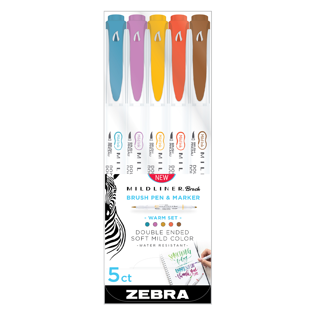Mildliner Brush 5-pack Warm in the group Pens / Artist Pens / Brush Pens at Pen Store (127928)