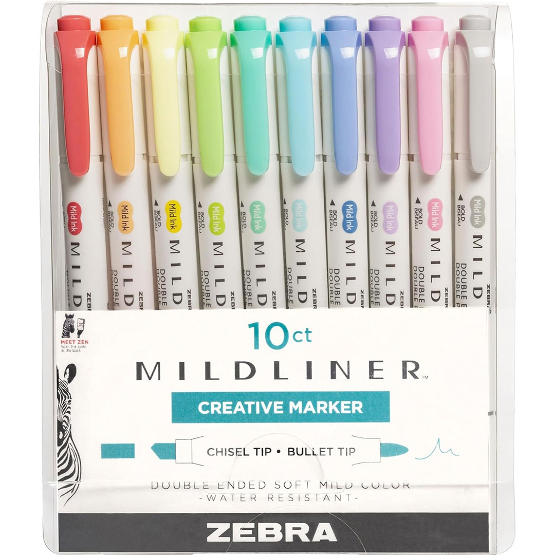 Zebra Journaling and Lettering Set of 18