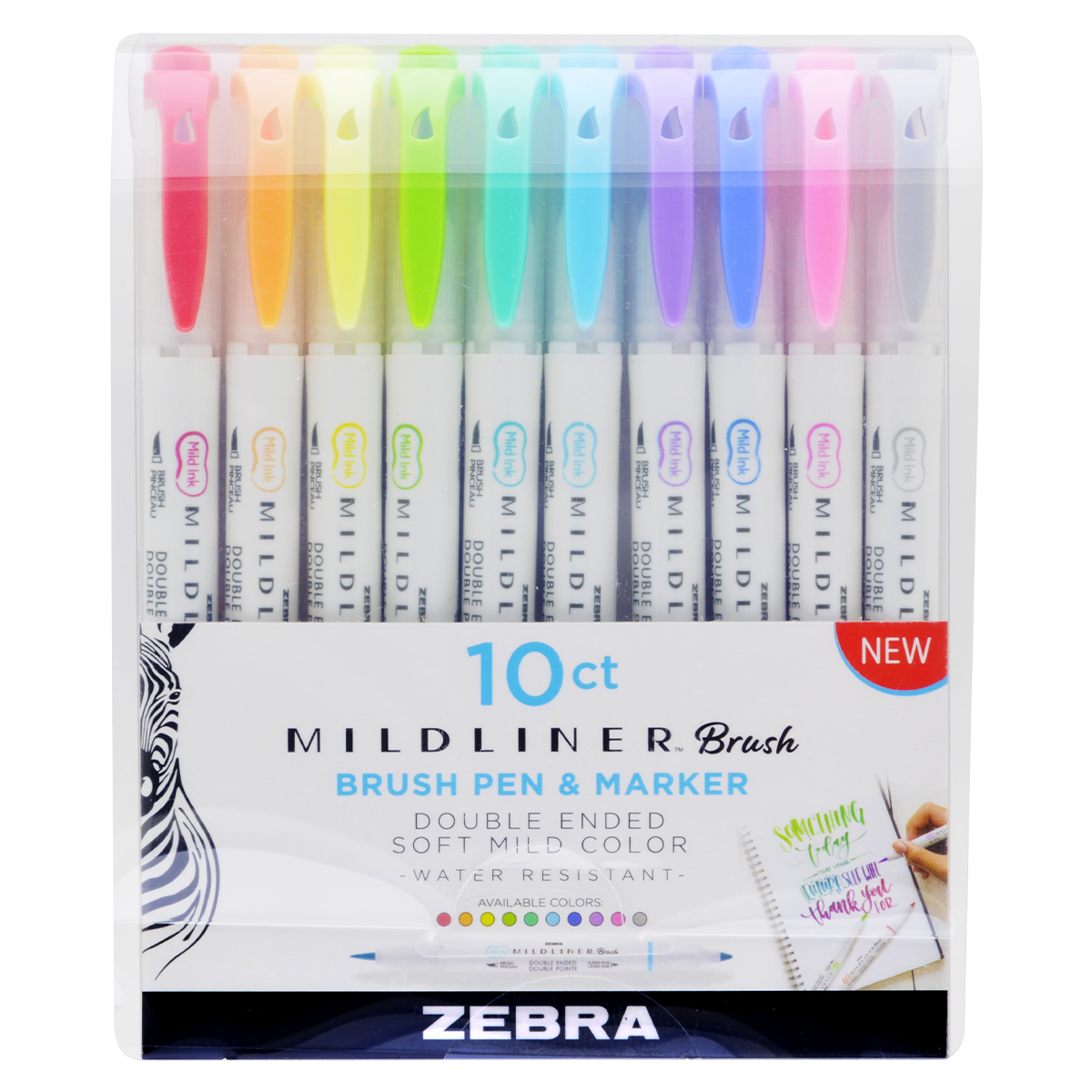 Zebra Mildliner Brush 10-pack