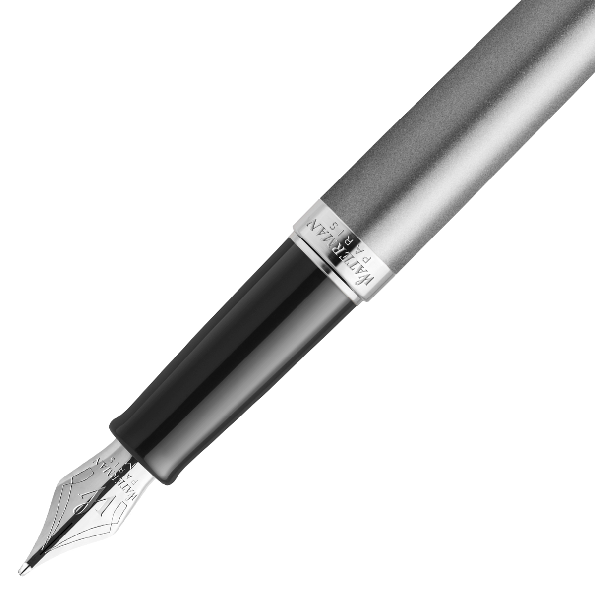 Hémisphère Essential Steel/Chrome Fountain Pen Fine in the group Pens / Fine Writing / Fountain Pens at Pen Store (128025)