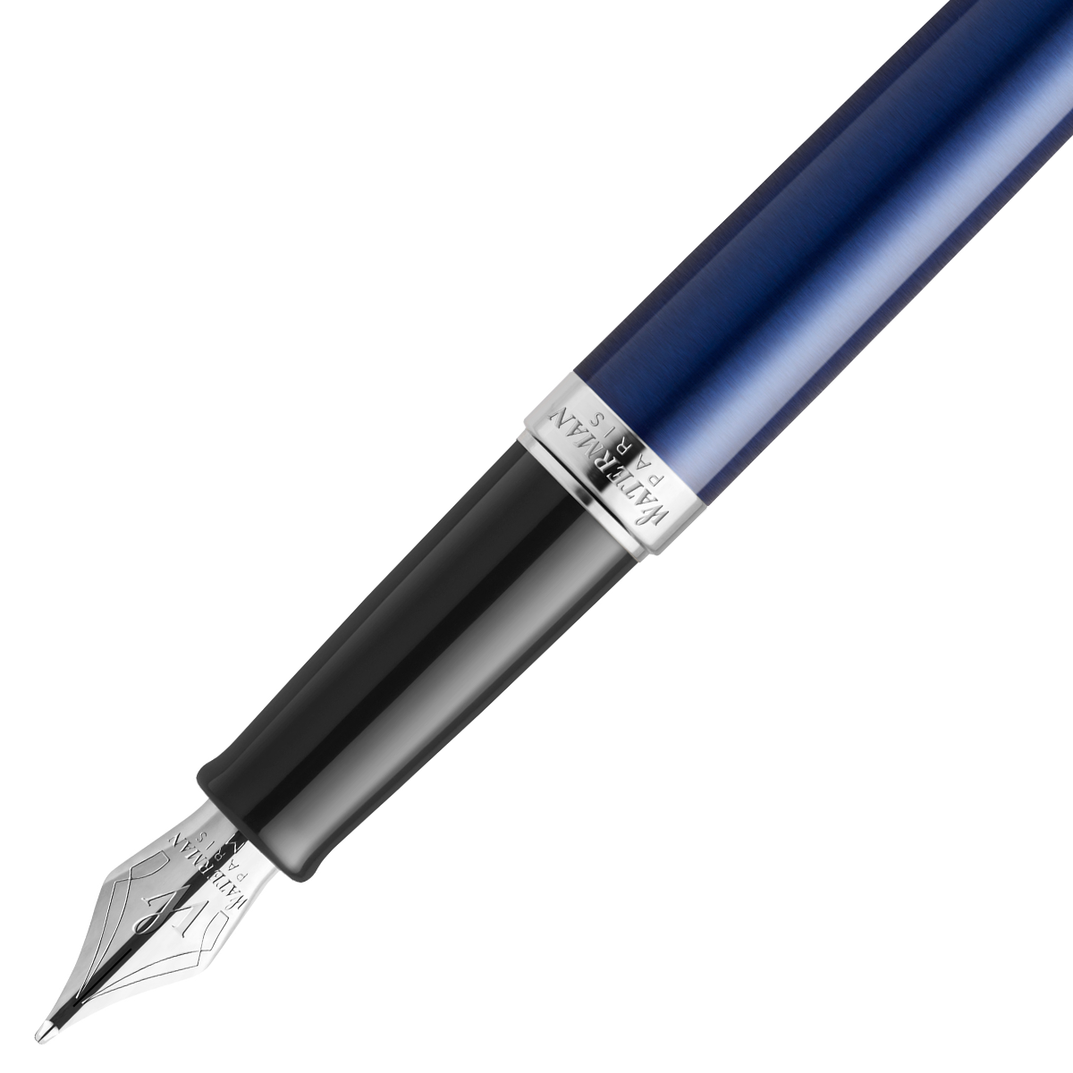 Hémisphère Essential Blue/Chrome Fountain Pen Fine in the group Pens / Fine Writing / Fountain Pens at Pen Store (128029)