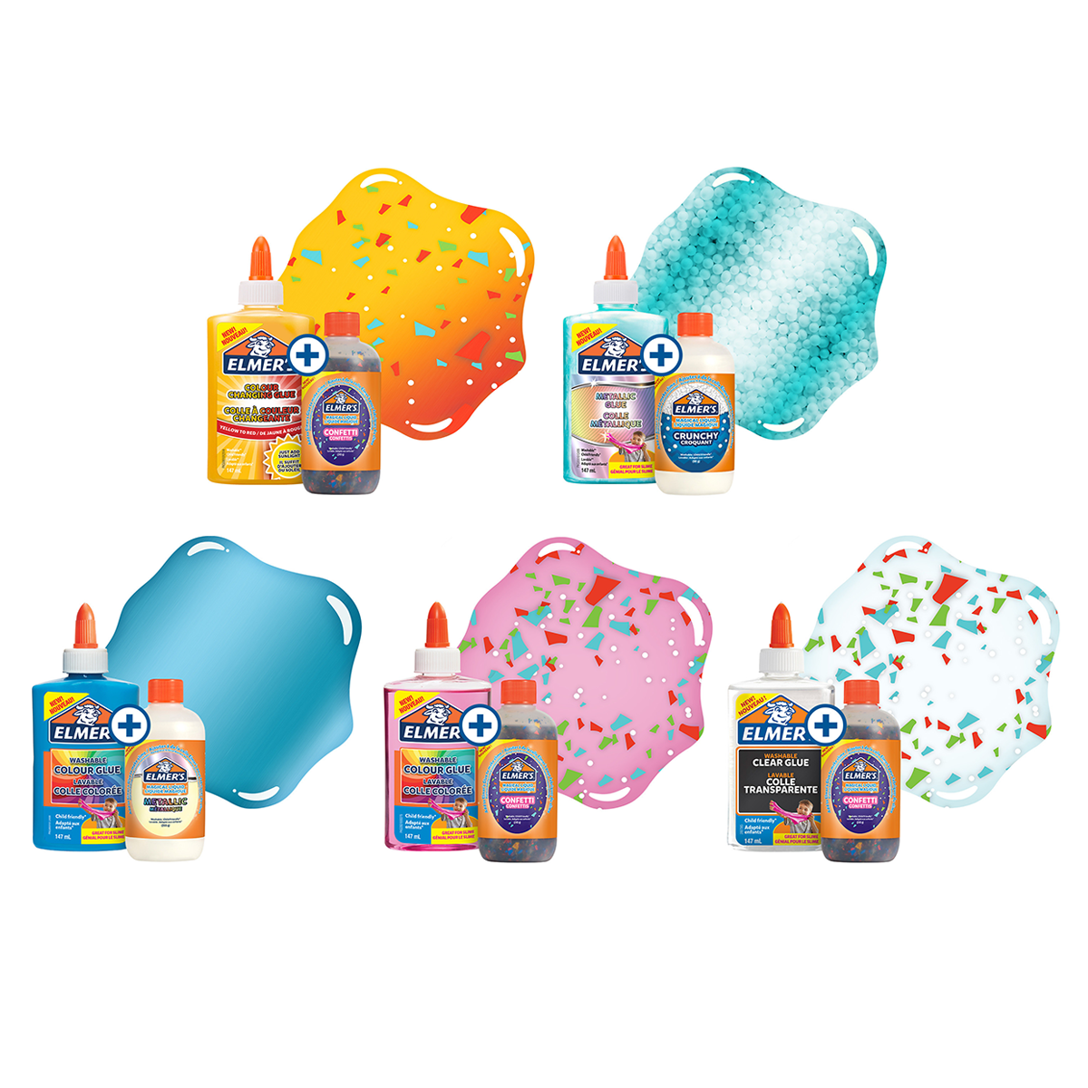 Celebration Slime Kit 8 pieces in the group Kids / Books for Kids / Slime at Pen Store (128061)