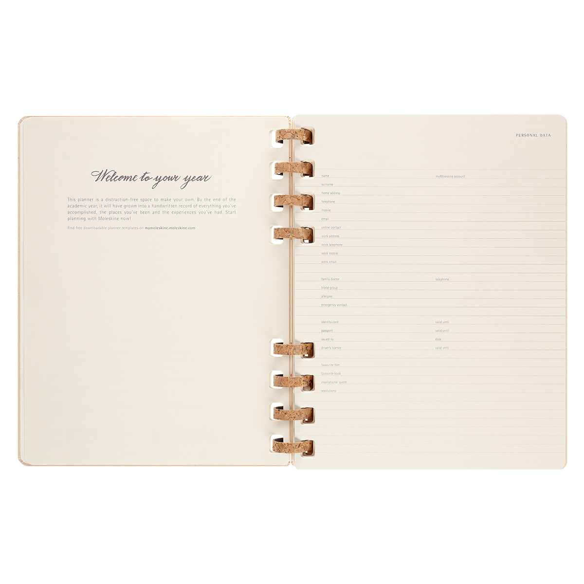 Spiral Academic Calendar XL 12M Sand in the group Paper & Pads / Planners / 12-Month Planners at Pen Store (128115)