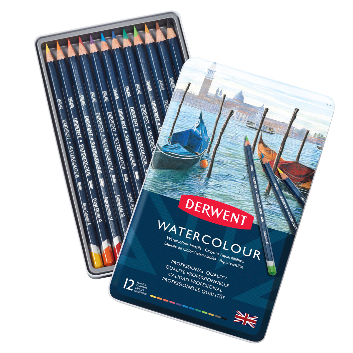 Watercolour Watercolour Pencils Set of 12 in the group Art Supplies / Crayons & Graphite / Graphite & Pencils at Pen Store (128173)