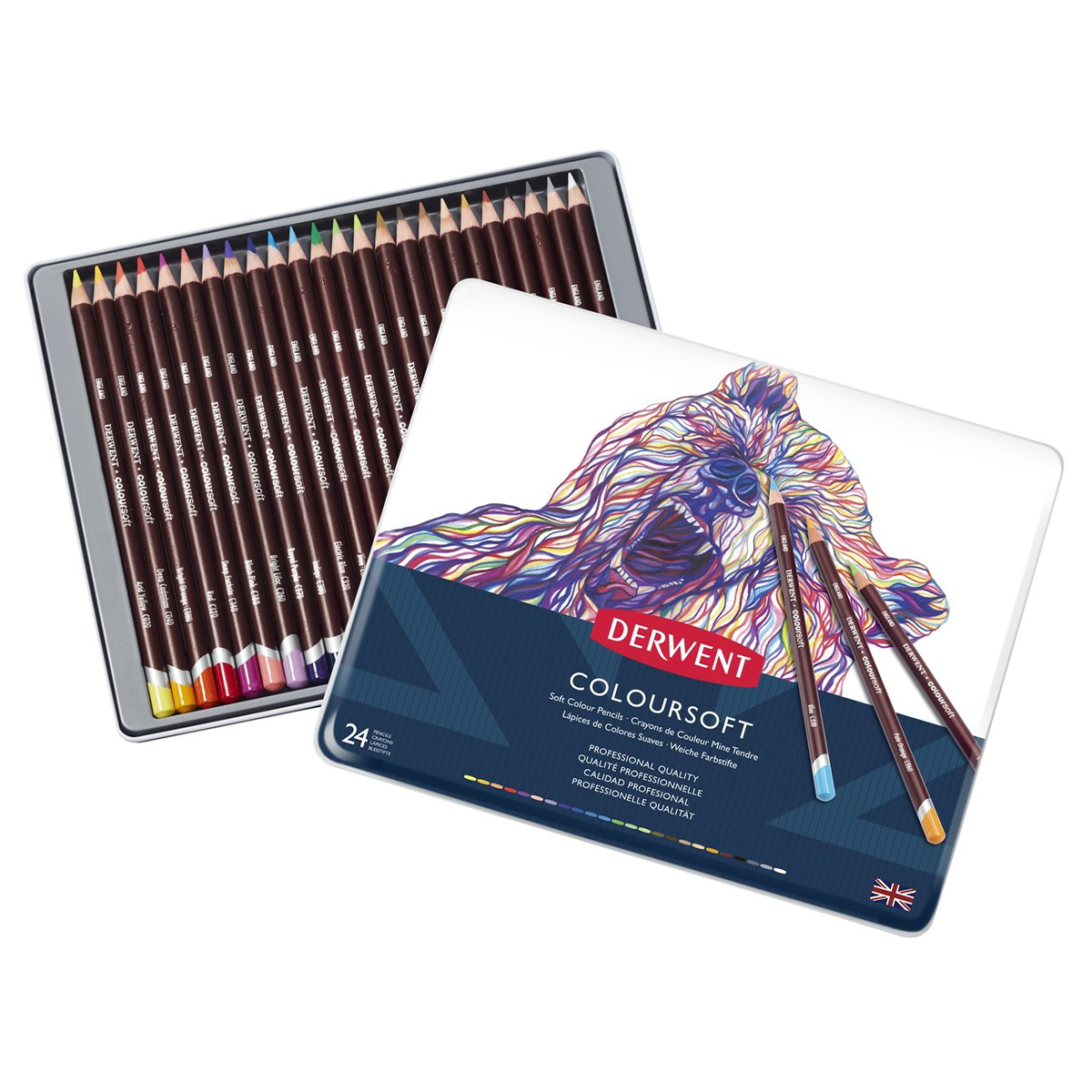 Coloursoft Coloured Pencils Set of 24 in the group Pens / Artist Pens / Colored Pencils at Pen Store (128184)