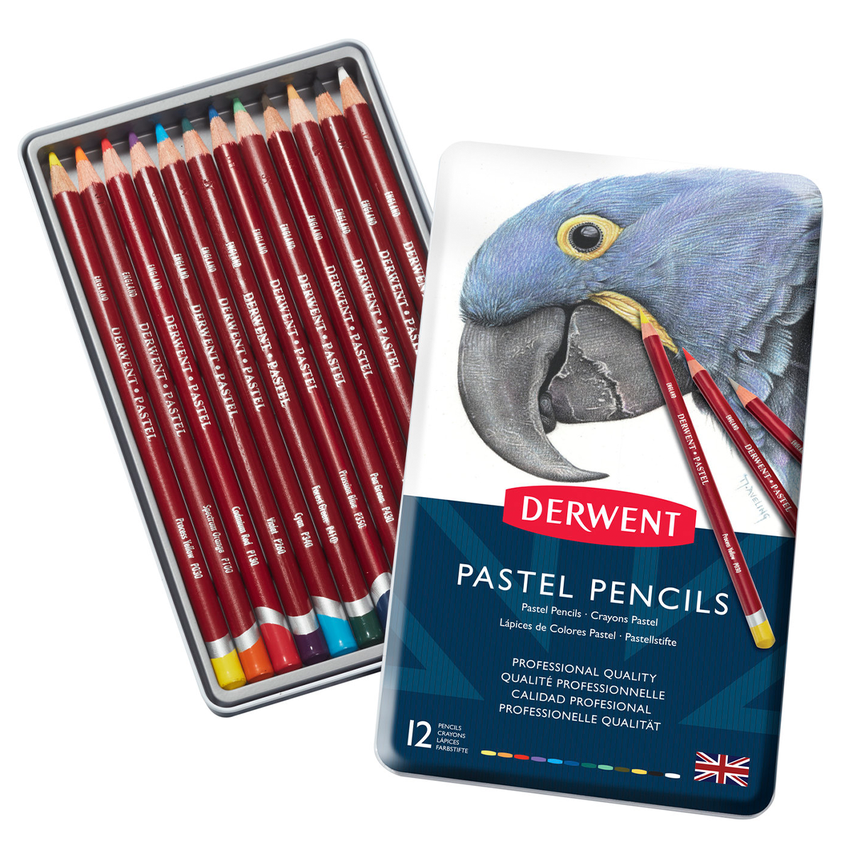 Derwent Pastel Coloured Pencils Set of 12