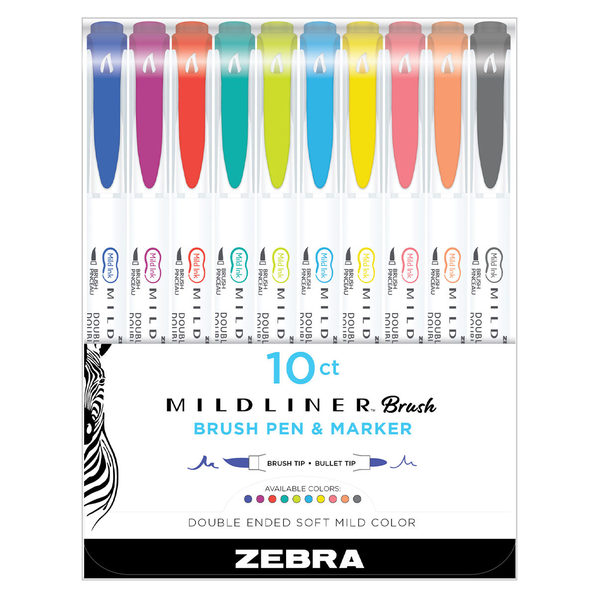 Zebra Mildliner Brush Pens 