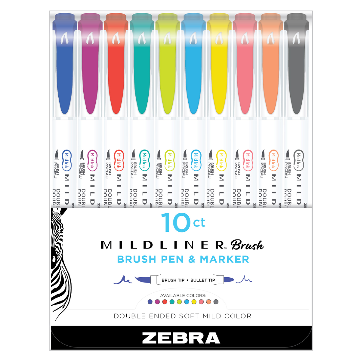 Mildliner Brush Nr1 10-pack in the group Pens / Artist Pens / Brush Pens at Pen Store (128202)