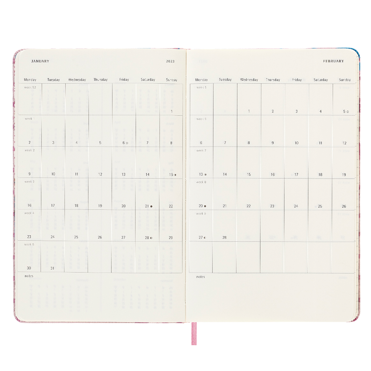 18M WeekNote Calendar Large Sakura in the group Paper & Pads / Planners / 18-Month Planners at Pen Store (128211)