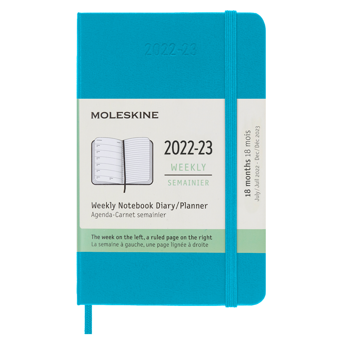 18M WeekNote Calendar Pocket Turquoise in the group Paper & Pads / Planners / 18-Month Planners at Pen Store (128217)