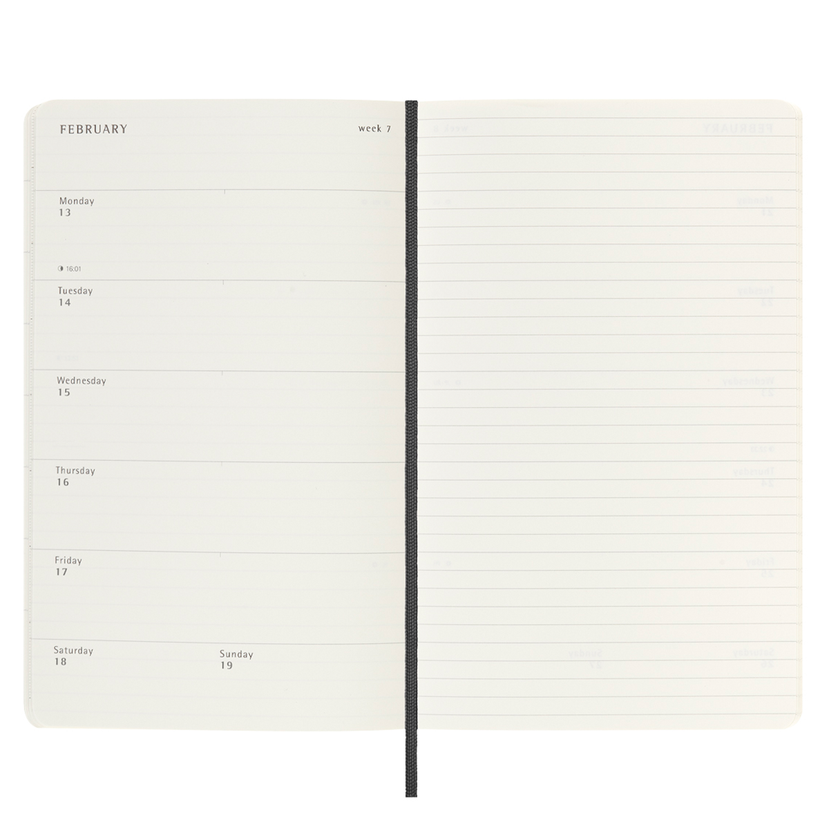 18M WeekNote Calendar Soft Cover XL Midnight Blue in the group Paper & Pads / Planners / 18-Month Planners at Pen Store (128234)