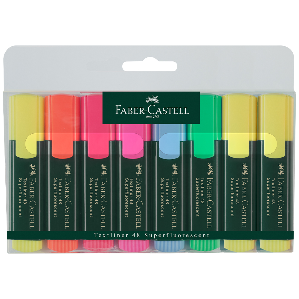 Faber-Castell 4 Text Liners Pastel Markers Set