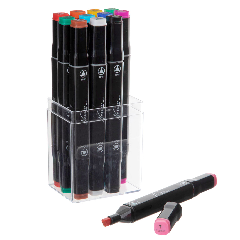 Dual-tip Markers 12-set in the group Pens / Artist Pens / Felt Tip Pens at Pen Store (128517)