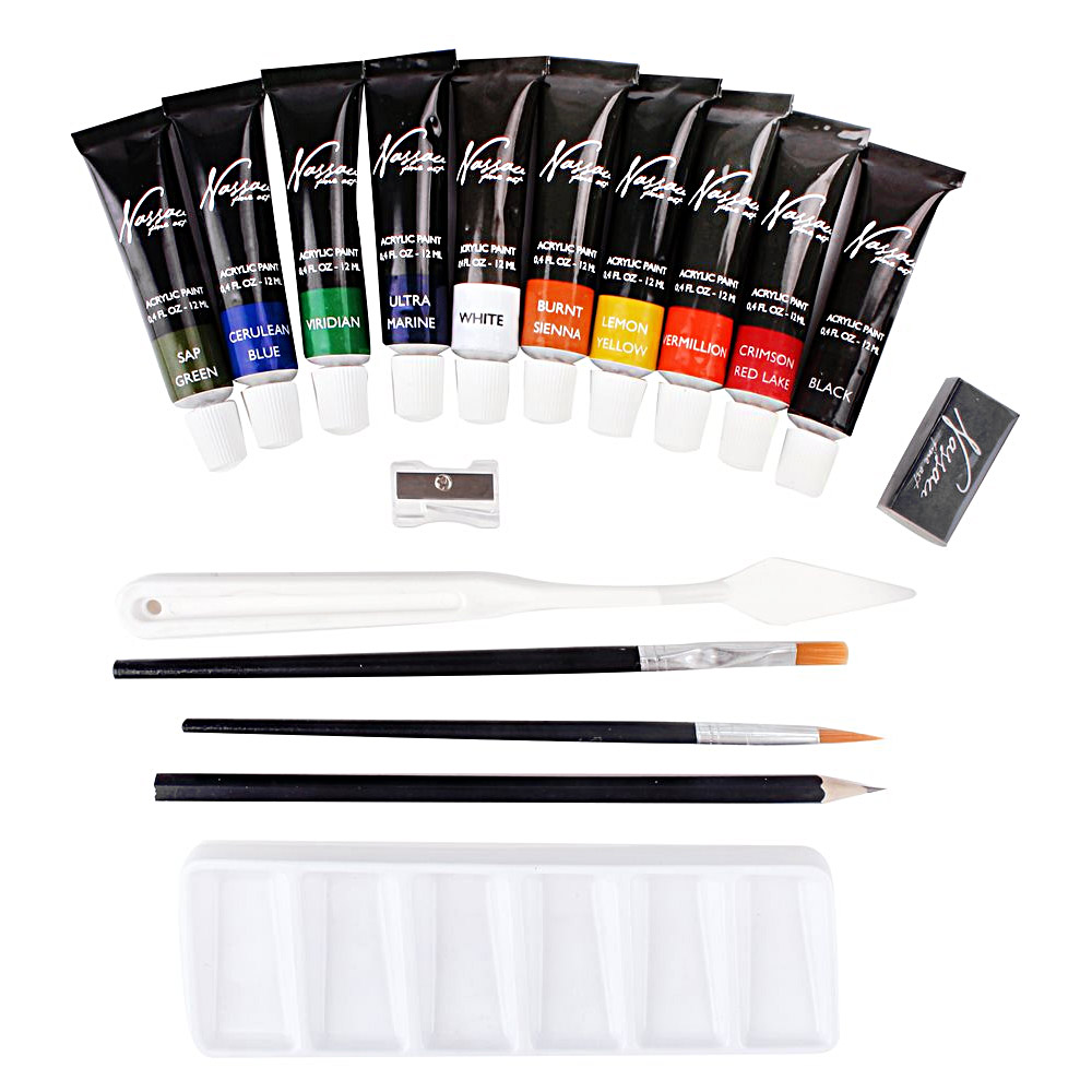 Acrylic Paint 18-set in the group Art Supplies / Colors / Acrylic Paint at Pen Store (128541)