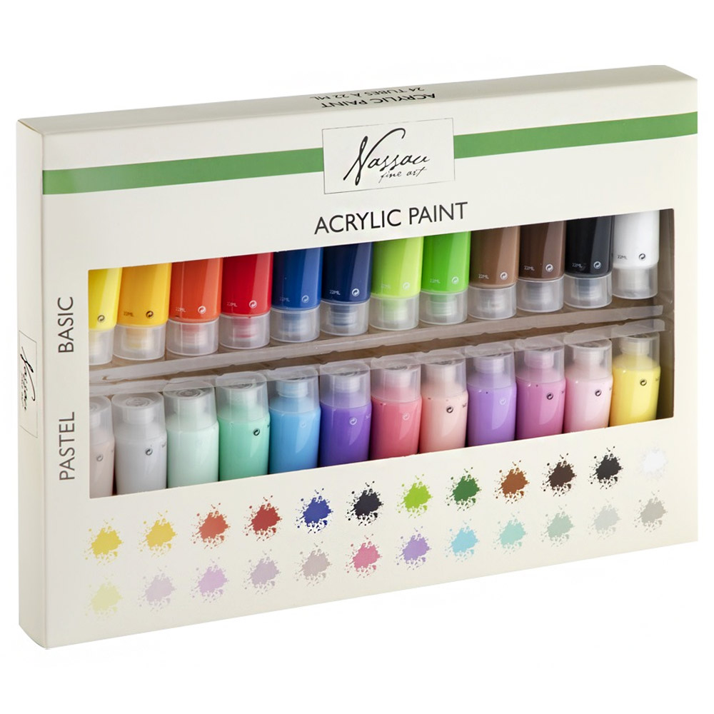 Acrylic Paint 24-set (22 ml) in the group Art Supplies / Colors / Acrylic Paint at Pen Store (128545)