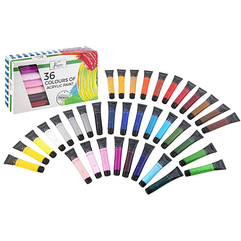Acrylic paint 20 ml 36-set in the group Art Supplies / Colors / Acrylic Paint at Pen Store (128547)