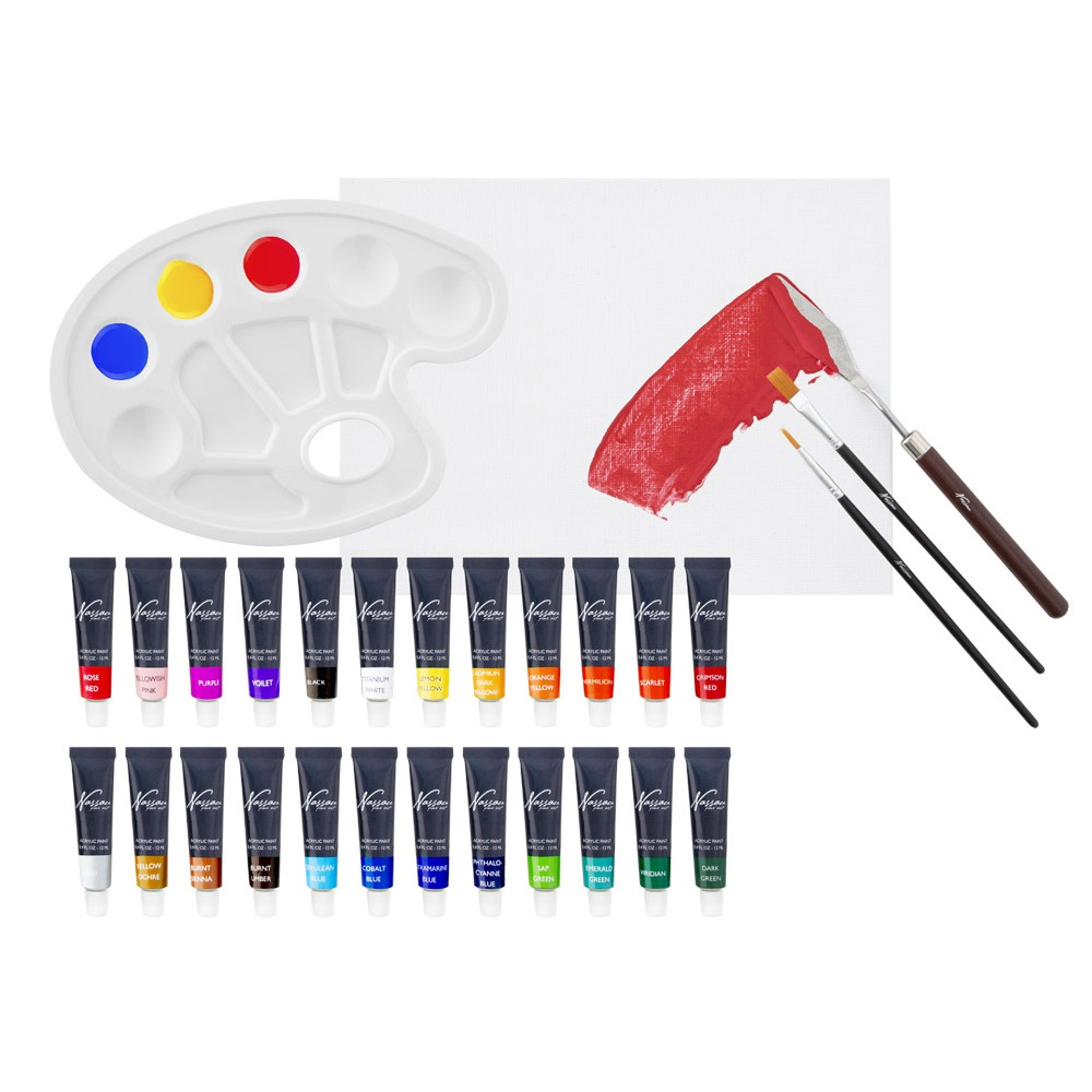 Classic Acrylic 12 ml 24-set in the group Art Supplies / Colors / Acrylic Paint at Pen Store (128550)