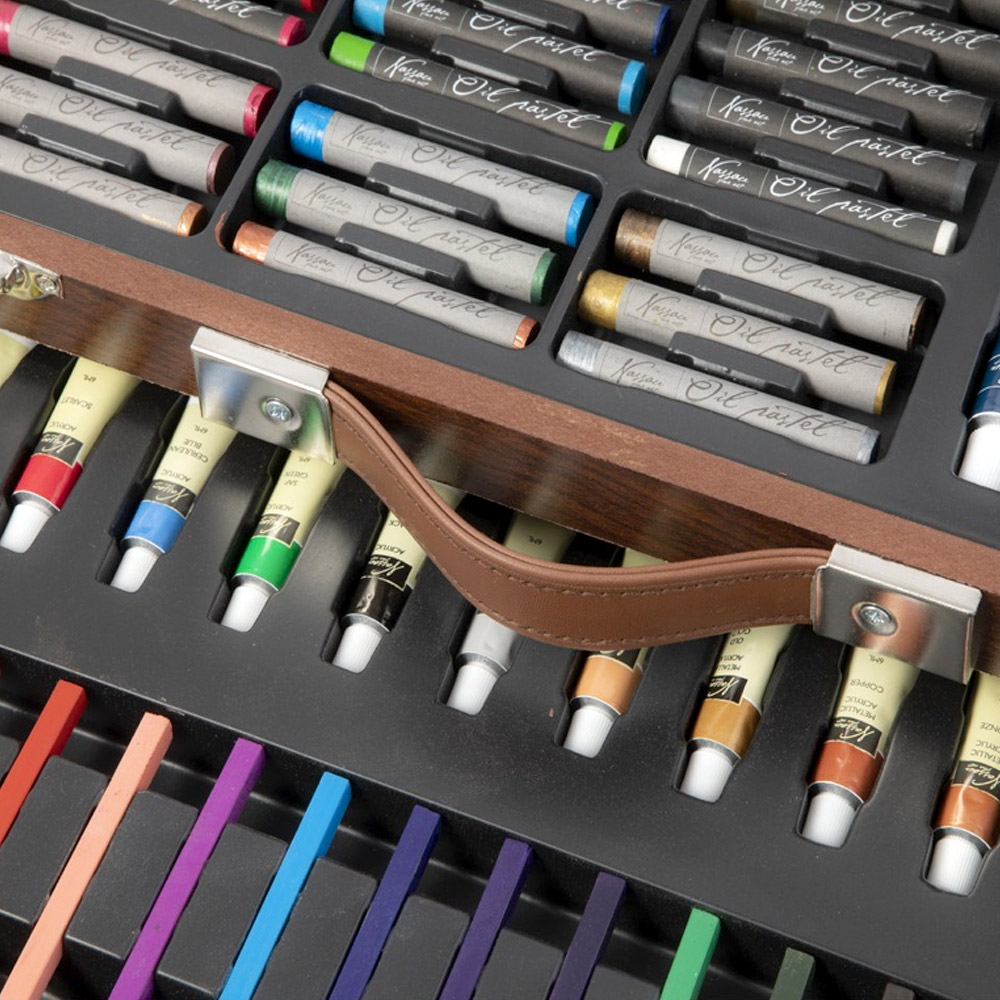 Art Set Mixed media 91-set in Wooden box in the group Art Supplies / Art Sets / Paint sets at Pen Store (128559)