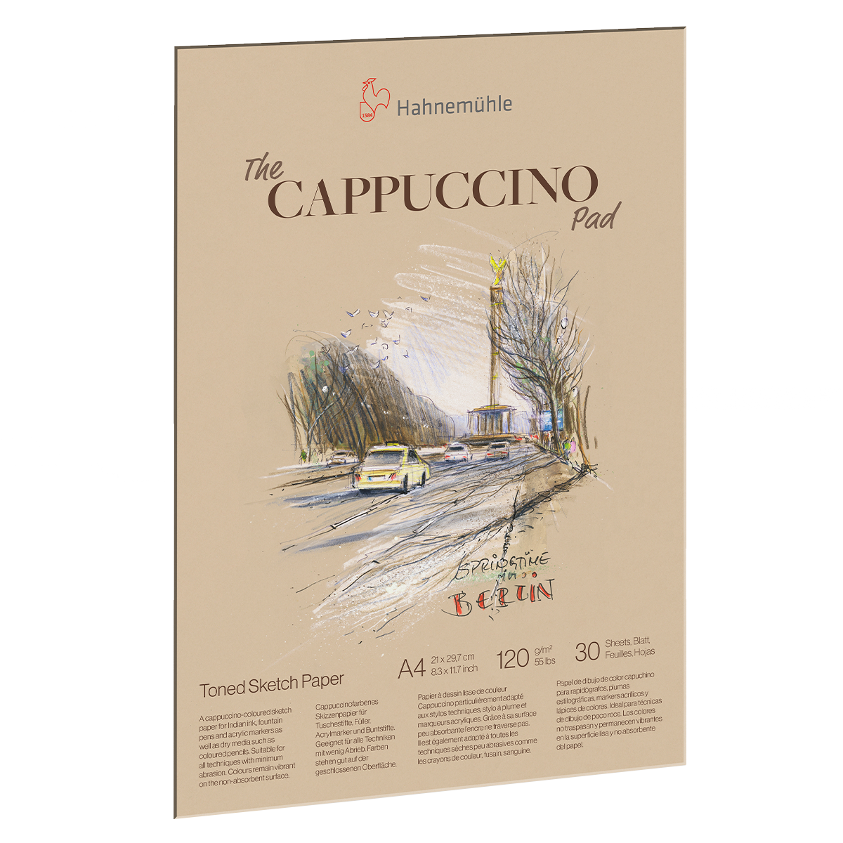 The Cappuccino Pad A4 120g in the group Paper & Pads / Artist Pads & Paper / Drawing & Sketch Pads at Pen Store (128673)