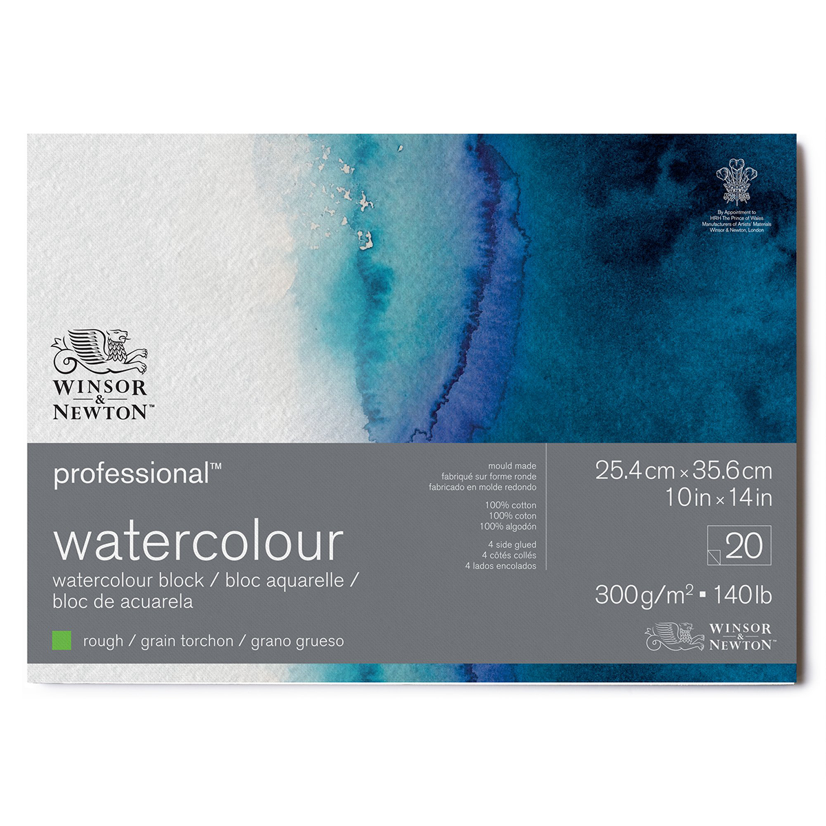 Professional Watercolour Pad Rough 23x31 cm 300g in the group Paper & Pads / Artist Pads & Paper / Watercolor Pads at Pen Store (128691)