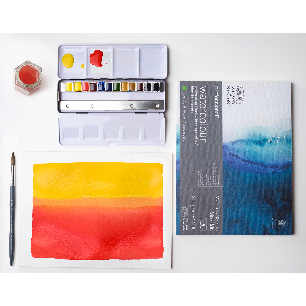 Professional Watercolour Pad Rough 23x31 cm 300g in the group Paper & Pads / Artist Pads & Paper / Watercolor Pads at Pen Store (128691)
