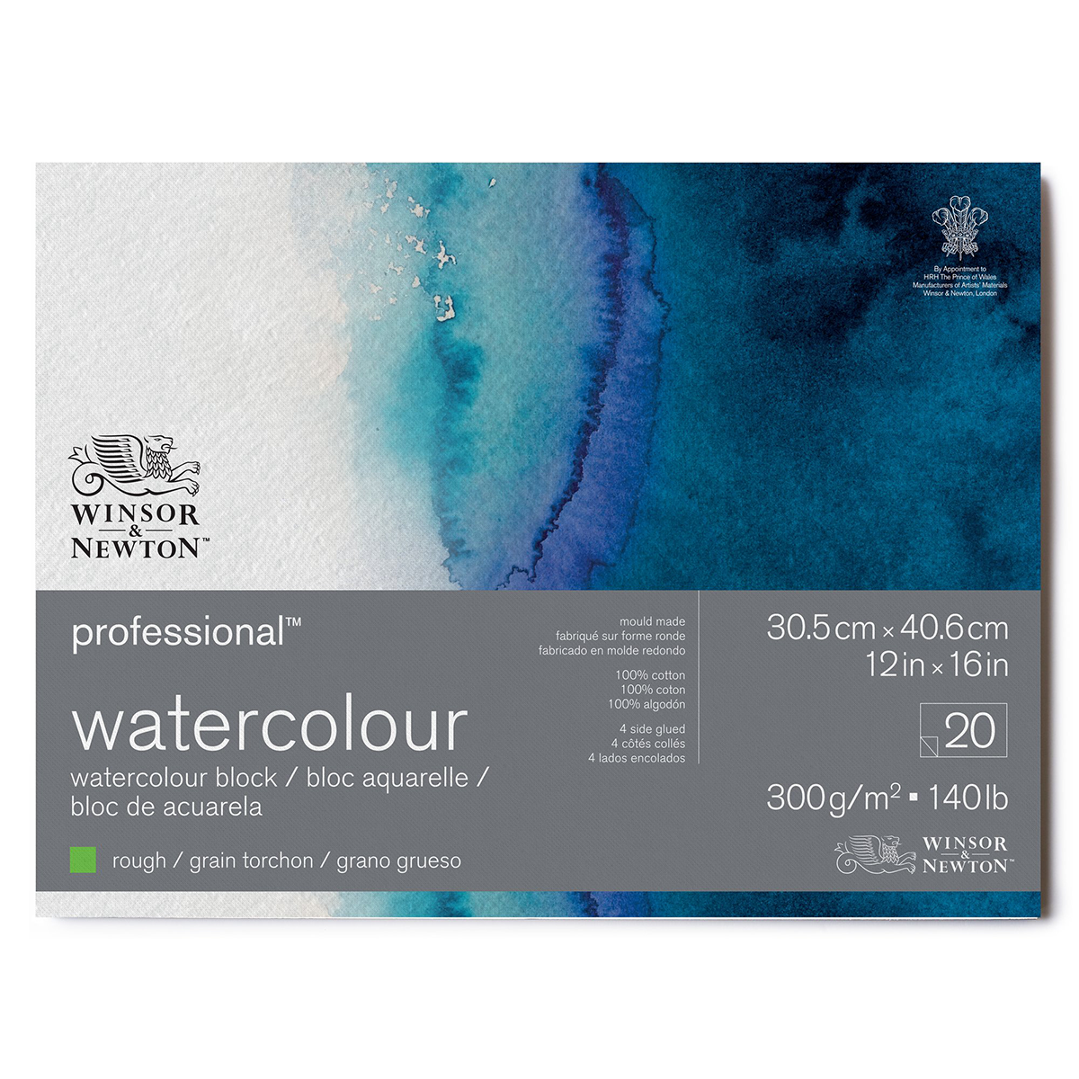 Professional Watercolour Pad Rough 31x41 cm 300g in the group Paper & Pads / Artist Pads & Paper / Watercolor Pads at Pen Store (128693)