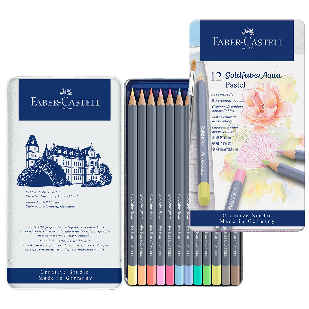 Faber-Castell Goldfaber Aqua Watercolour Pencil 12-set Pastel