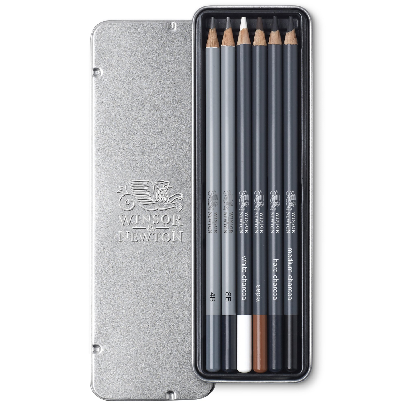 Studio Collection Sketching Pencils Set of 6 in the group Art Supplies / Crayons & Graphite / Drawing Charcoal at Pen Store (128763)