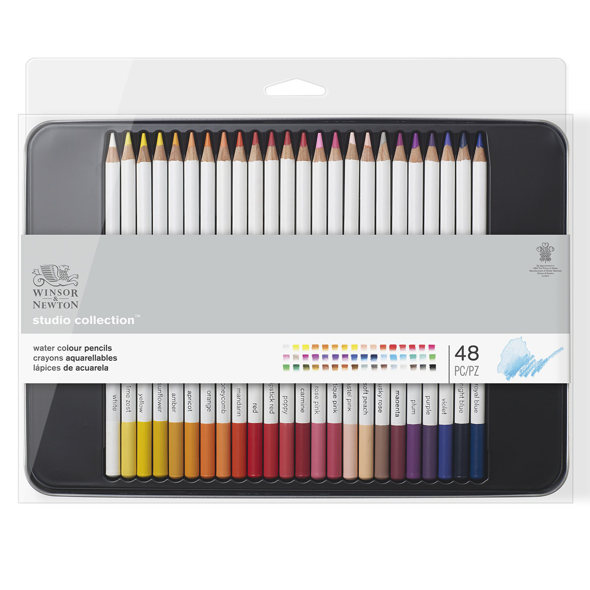 Studio Collection Watercolour Pencils Set of 48 in the group Pens / Artist Pens / Watercolor Pencils at Pen Store (128770)