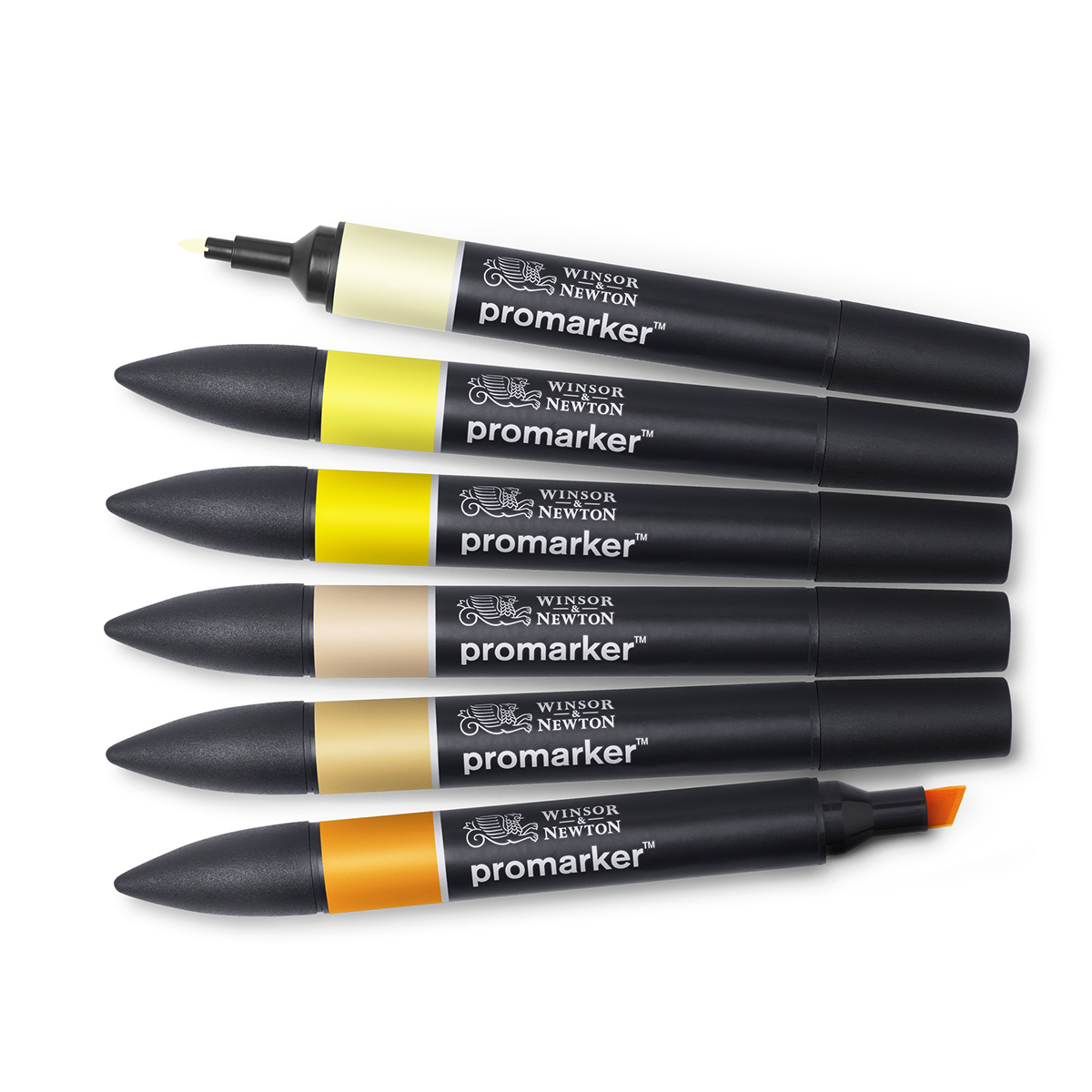 Promarker Set of 6 Yellow tones in the group Pens / Artist Pens / Illustration Markers at Pen Store (128776)