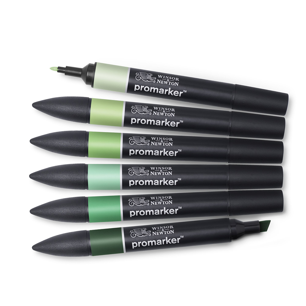Promarker Set of 6 Green tones in the group Pens / Artist Pens / Illustration Markers at Pen Store (128777)
