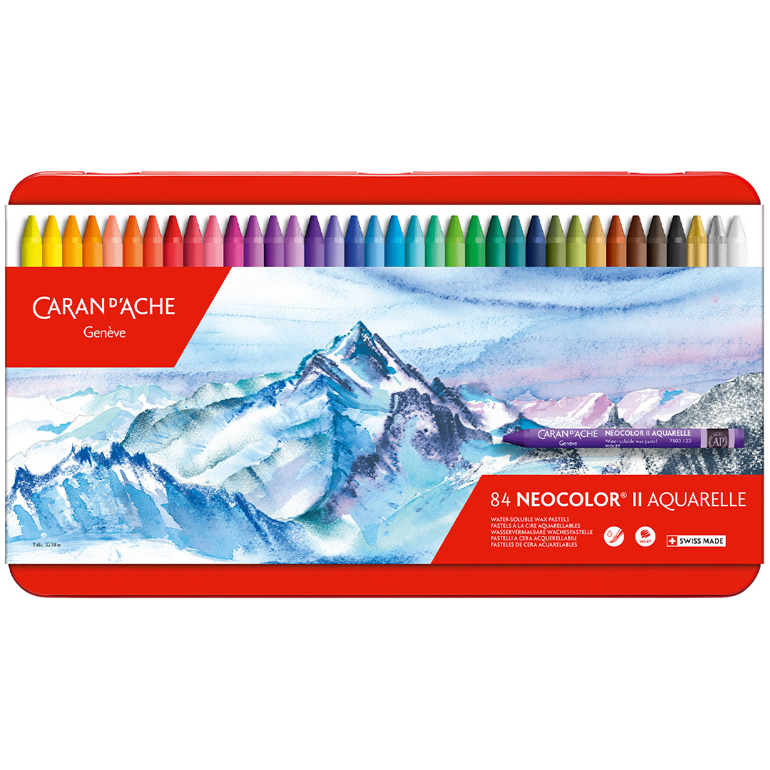 Caran d'Ache Neocolor II 84色セット Amazon.com: Caran d'Ache Classic Neocolor II Water-Soluble
