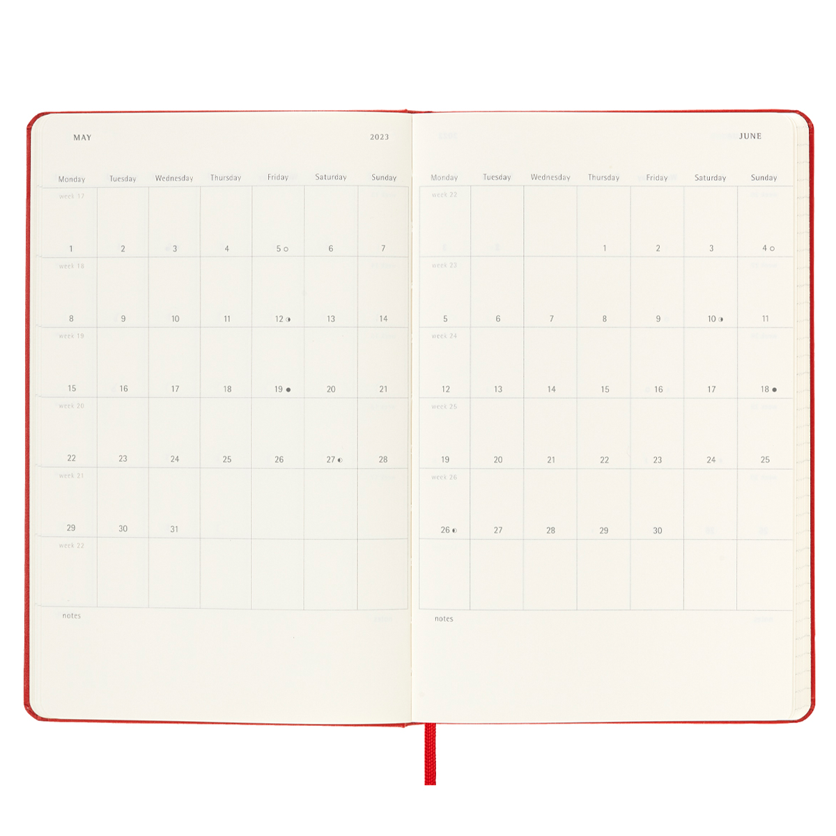 12M Weekly Notebook Le Petit Prince Large Red in the group Paper & Pads / Planners / 12-Month Planners at Pen Store (129086)
