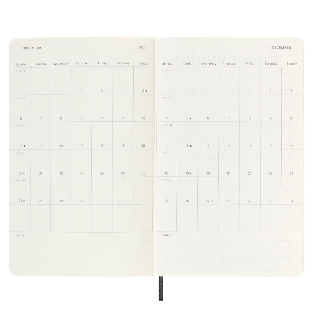12M Weekly Planner Horizontal Softcover Large Blue in the group Paper & Pads / Planners / 12-Month Planners at Pen Store (129104)