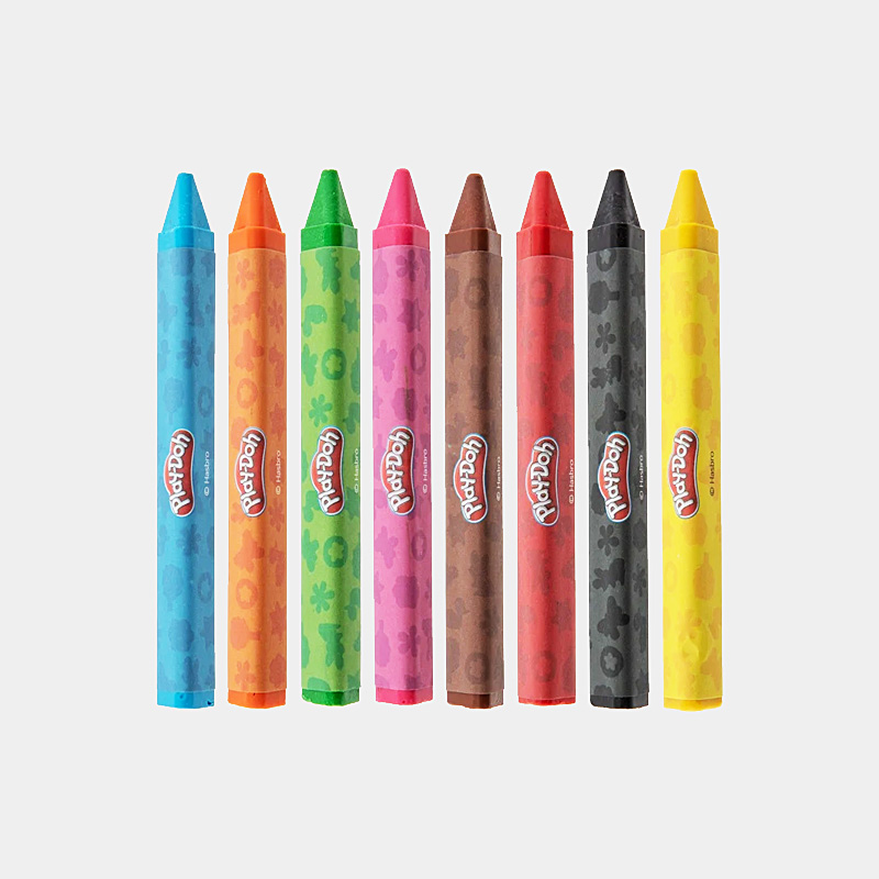 Spectrum Jester Hard Wax Crayon Unwrapped, Box of 5