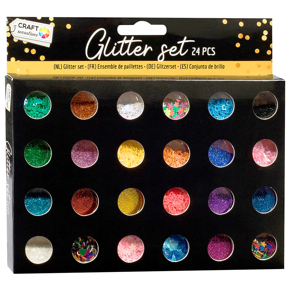 Craft Sensations Glitter 24-set Mix | Pen