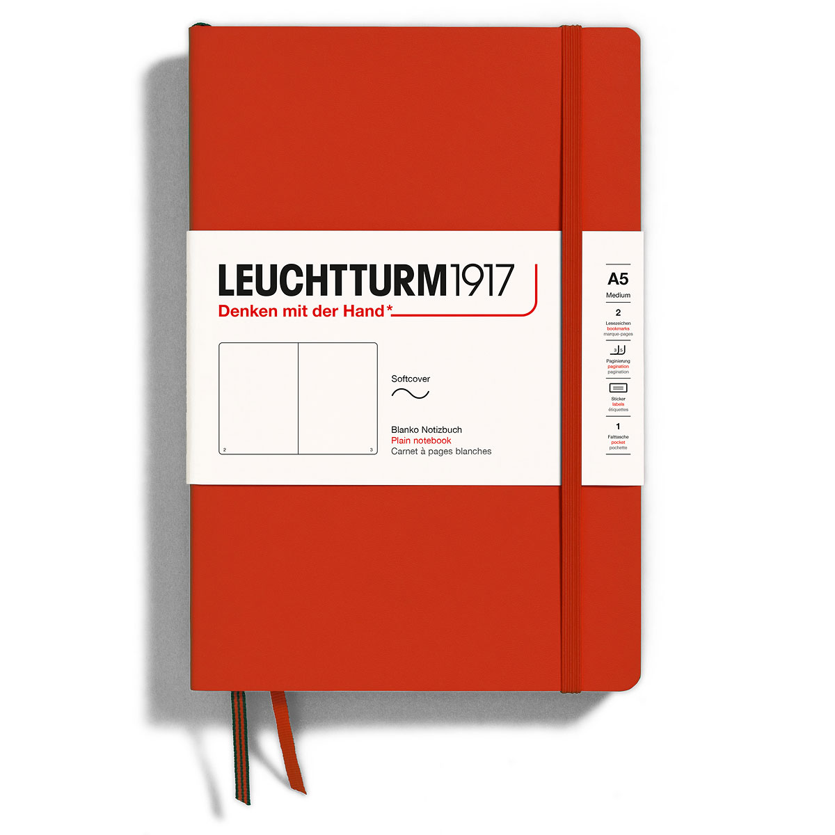 Leuchtturm1917 Medium A5 Notebook - Sage, Dot Grid