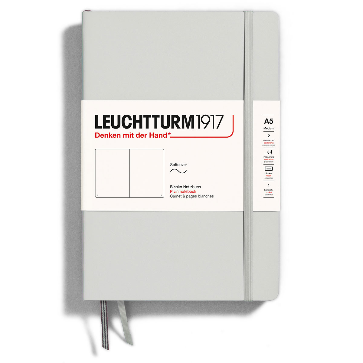 LEUCHTTURM1917 - Notebook Softcover Pocket A6-123 Numbered Pages for  Writing and Journaling (Dotted, Black)