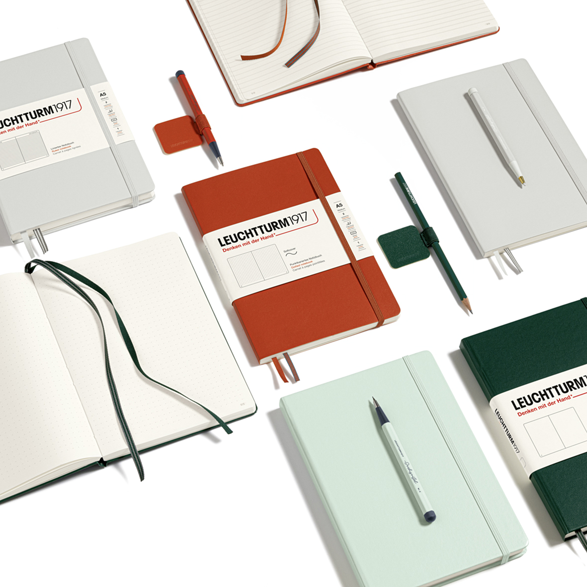 Notebook A5 Softcover Light Grey in the group Paper & Pads / Note & Memo / Notebooks & Journals at Pen Store (129445_r)