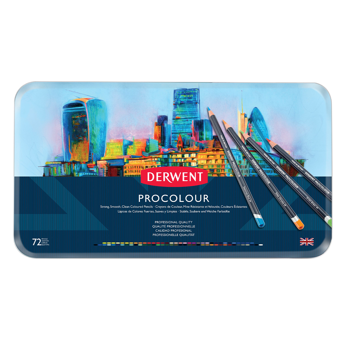 Derwent Procolour Coloring pencils Set of 72 | Pen Store
