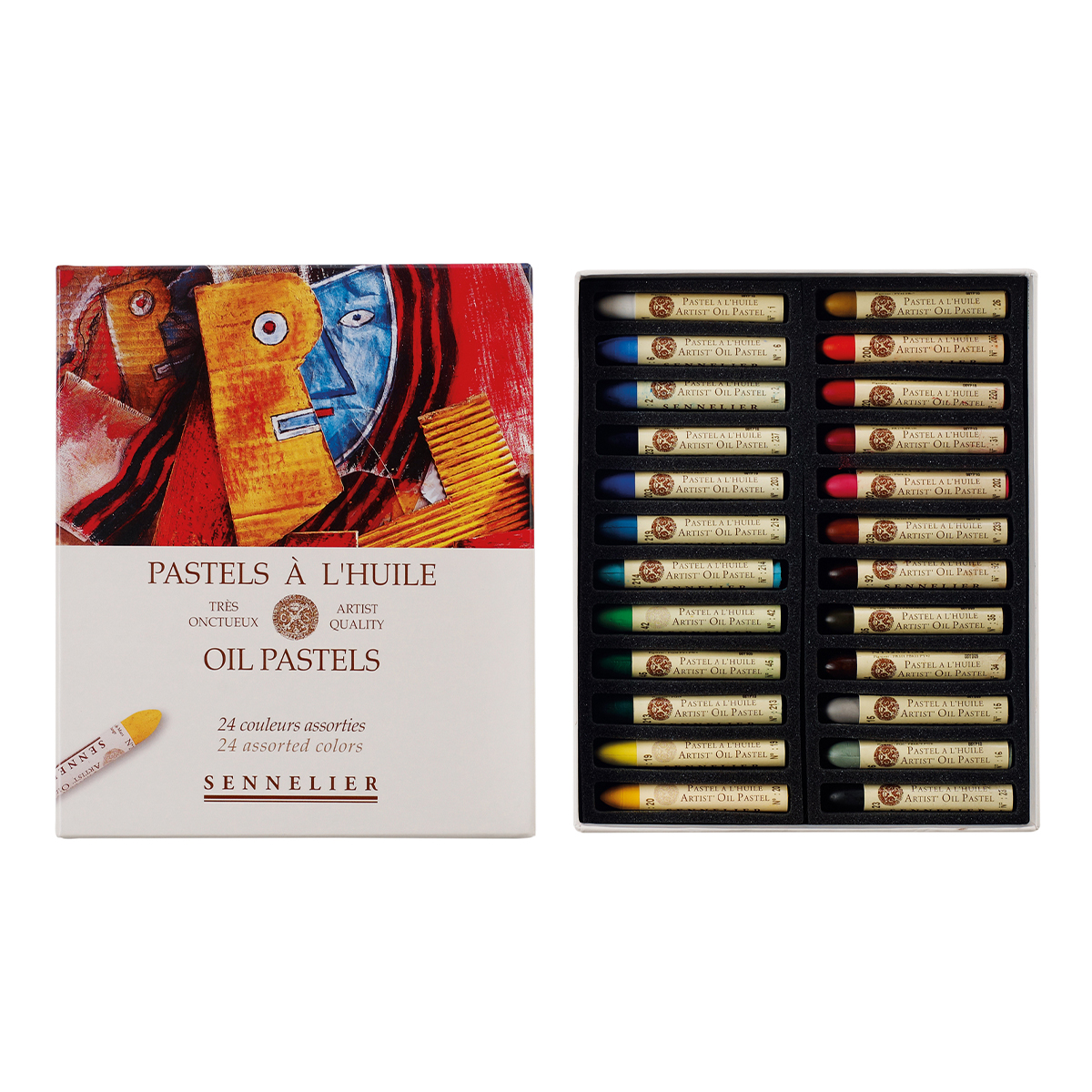 Faber-Castell Oil Pastels, Assorted, 50 Pieces