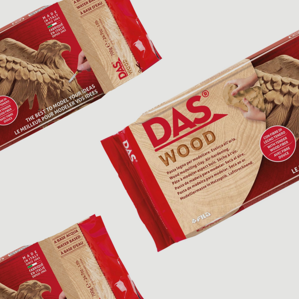Das Wood .75 Lb Air Hardening Modeling Clay - The Art Store/Commercial Art  Supply