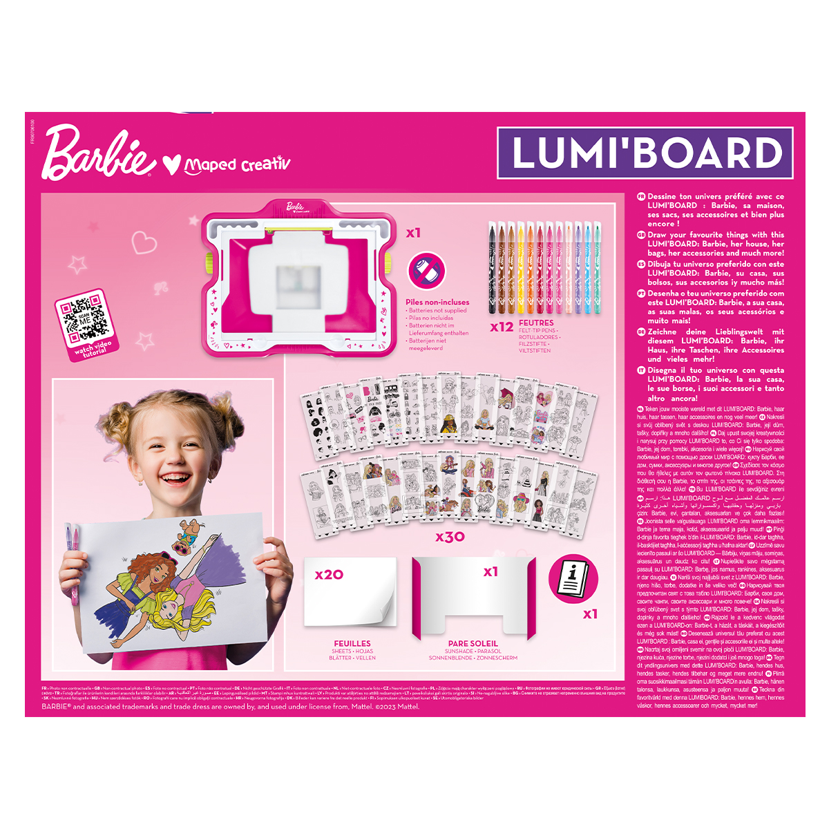 Maped Barbie Light box 65 pcs