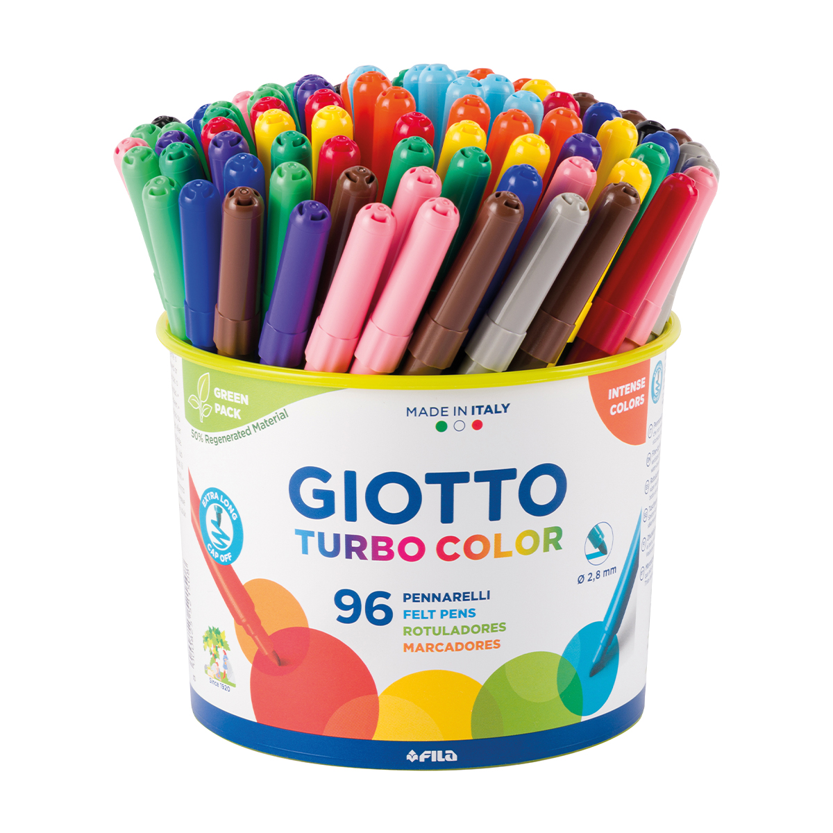  Giotto Be Be Super Large Giant Colored Pencils 12 PCS with  Large Pencil Sharpener : Office Products